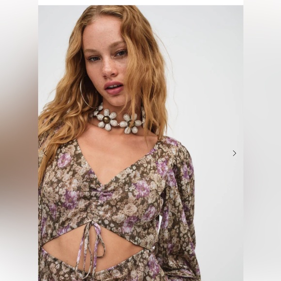 For Love & Lemons Women's Brown and Purple Dress XS - Picture 3 of 5